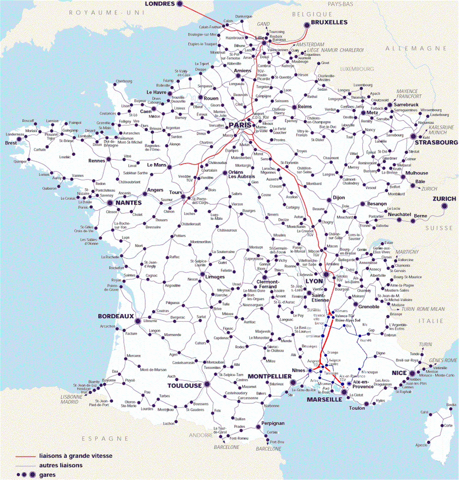 France & Paris train rail maps France & Paris train rail maps